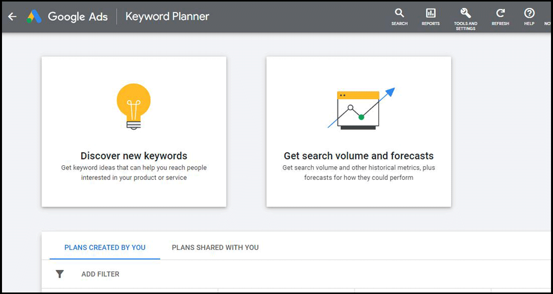 google keyword planner tool